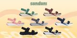 Sandal Sondoni 2 quai đế trơn - quai hậu tháo rời 