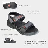  Sandal Tiaipi 2 quai phối da khóa đế kép 