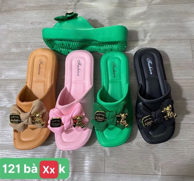  DÉP SIÊU NHẸ NỮ KB 121 NỮ NƠ GẤU FASHION 003 
