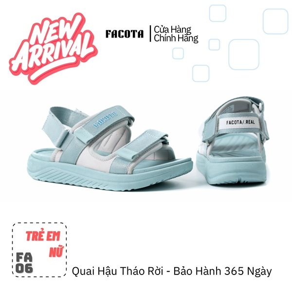  Sandal Facota 2 quai bế đế trơn - quai hậu tháo rời 