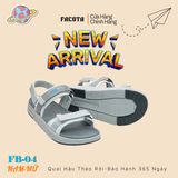  Sandal Nữ Facota 2 quai đế trơn - quai hậu tháo rời 