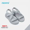 Sandal Nữ Facota 3 quai chéo đế trơn - quai hậu tháo rời