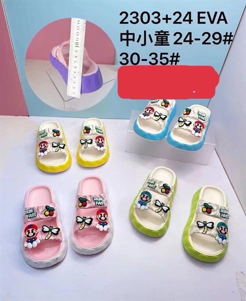  DÉP SIÊU NHẸ EM BÉ KB 2303-24 2Q MARIO CHUỒN CHUỒN 103 