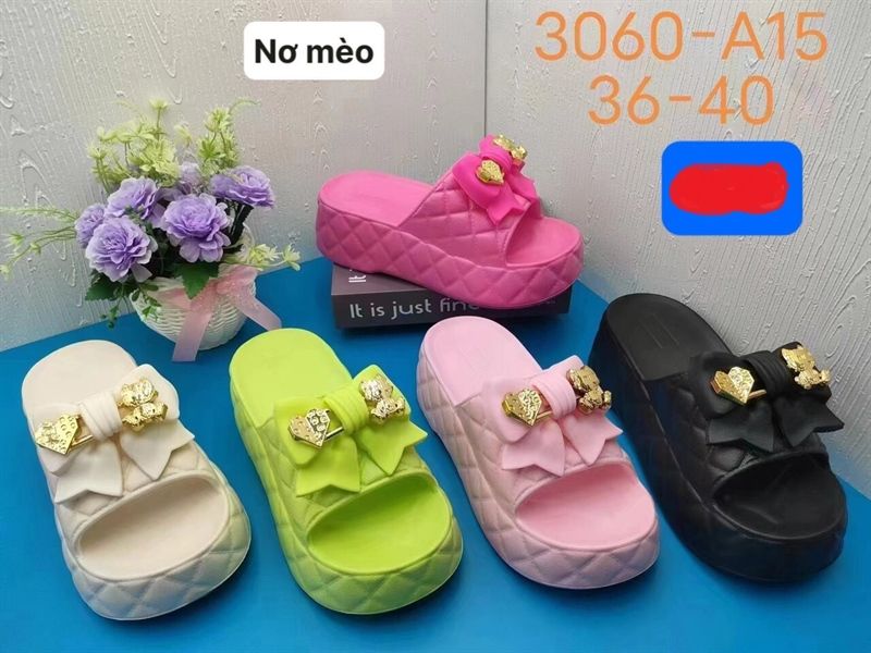  DÉP SIÊU NHẸ NỮ KB 3060 NỮ NƠ MÈO TIM 098 