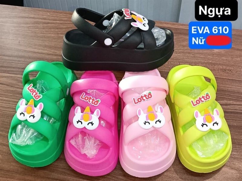  SANDAN SIÊU NHẸ NỮ KB 610 NỮ MẮT SỪNG LOTTO 098 