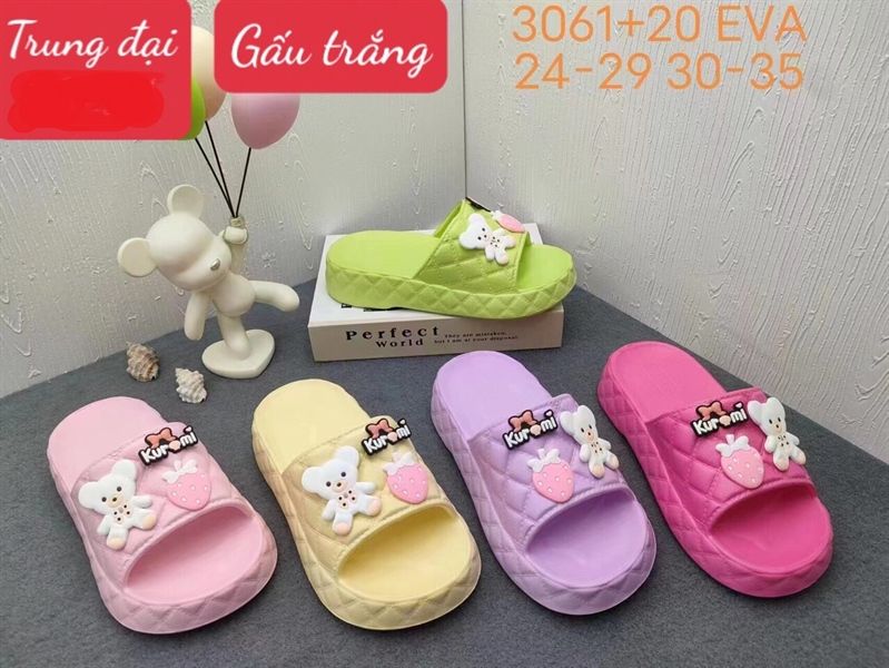  DÉP SIÊU NHẸ EM BÉ KB 3061 GẤU DÂU KURMI 001 