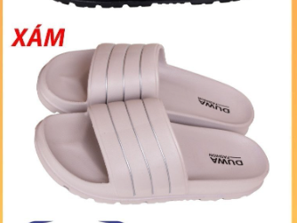  DÉP SIÊU NHẸ NAM KB DH233-1 NAM XÁM 3 SỌC 213 