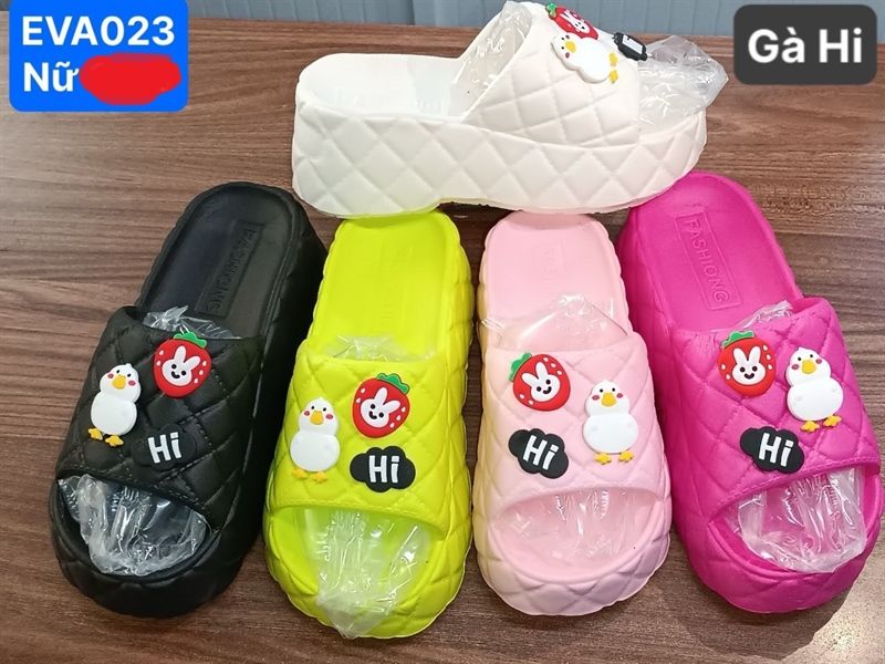  DÉP SIÊU NHẸ NỮ KB 023 NỮ GÀ THỎ DÂU HI 098 