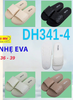 DÉP SIÊU NHẸ NỮ KB DH341-4 TRƠN KẺ HÌNH THOI 213