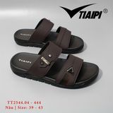  Dép ngang Tiaipi 2 quai phối Logo TA đính nút tam giác đế kép 