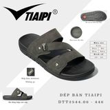  Dép ngang 3 quai chéo đính nút logo TA đế kép 