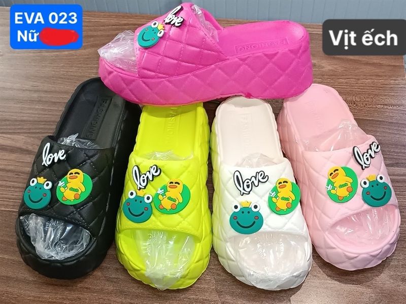  DÉP SIÊU NHẸ NỮ KB 023 NỮ VỊT DUCK ẾCH LOVE 098 