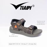  Sandal Nam Nữ Tiaipi 2 quai bế đế trơn 