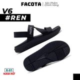  Sandal Nữ Facota 3 quai chéo đế trơn 