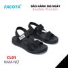Sandal Nữ Facota 3 quai chéo đế trơn - quai khóa nối