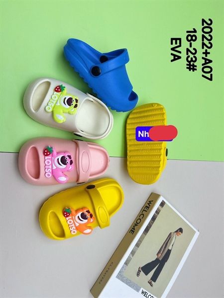  SANDAN SIÊU NHẸ EM BÉ KB 2022-A07 NHÍ GẤU DÂU LOTSO 489 