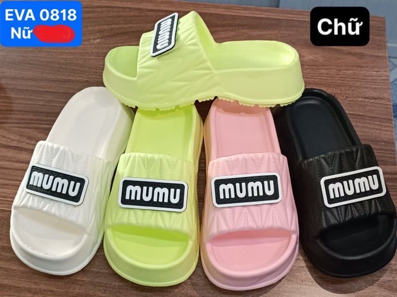  DÉP SIÊU NHẸ NỮ KB 0818 NỮ CHỮ MUMU 098 