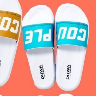  DÉP NHẸ DH206-4 NỮ TRẮNG QUAI XANH BIỂN COUPLE 213 