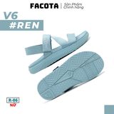  Sandal Nữ Facota 3 quai chéo đế trơn 