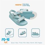  Sandal Facota 3 quai chéo đế trơn - quai hậu tháo rời 