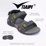  Sandal Tiaipi Nam Nữ 2 quai phối da đế kép TPE siêu bền 