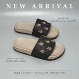  Dép ngang phối chữ LA đế kép 