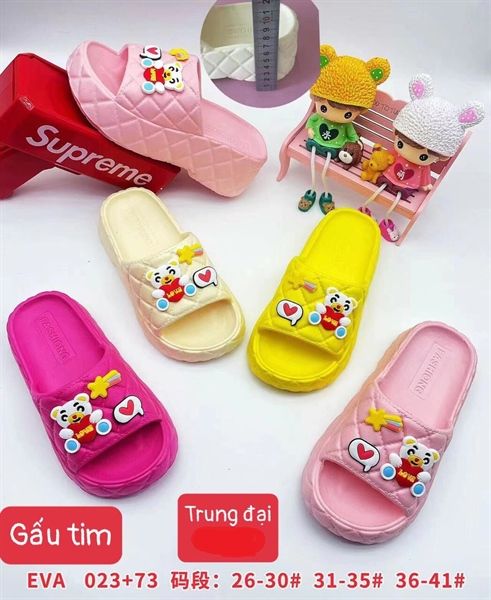  DÉP SIÊU NHẸ EM BÉ KB 023 GẤU LOVE TIM NGÔI SAO 001 