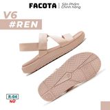  Sandal Nữ Facota 3 quai chéo đế trơn 