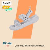  Sandal Dunis 2 quai khóa cài đế trơn - quai hậu tháo rời 