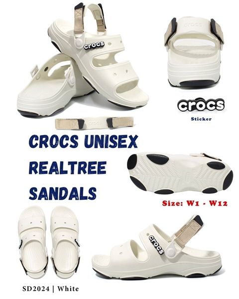  Sandal Crocs 2 quai đế liền - quai hậu tháo rời 