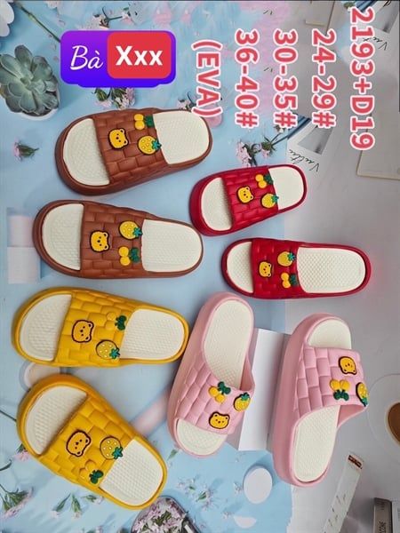  DÉP SIÊU NHẸ NỮ KB 2193-D19 NỮ GẤU DÂU CHERRY 489 