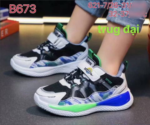  GIÀY TT KA ĐẠI B673 ĐEN XANH SPORT 005 