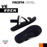  Sandal Nữ Facota 3 quai chéo đế trơn 