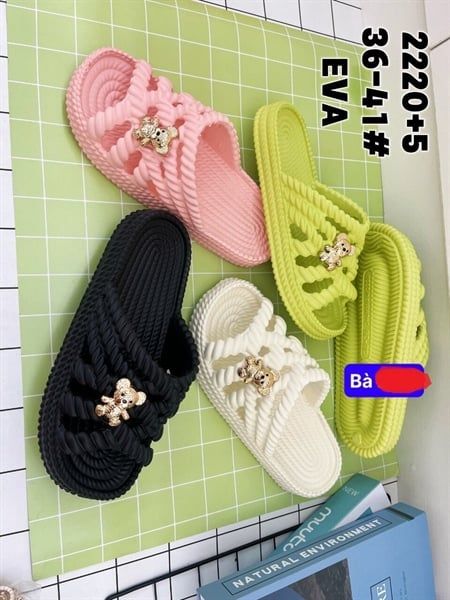  DÉP SIÊU NHẸ NỮ KB 2220 NỮ ĐẠN KHÓA GẤU 489 