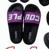 DÉP NHẸ DH206-4 NỮ ĐEN QUAI TÍM COUPLE 213