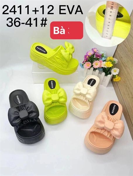  DÉP SIÊU NHẸ NỮ KB 2411-12 NỮ NƠ NHÚM 039 