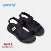 Sandal Nữ Facota 3 quai chéo đế trơn - quai hậu tháo rời