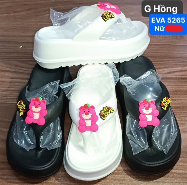  KẸP SIÊU NHẸ NỮ KB 5265 NỮ GẤU HỒNG MY LOVE 098 