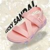 Sandals Nam Nữ Lucky 3 quai chéo đế sơn