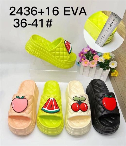  DÉP SIÊU NHẸ NỮ KB 2436-16 NỮ TRÁI CÂY 003 