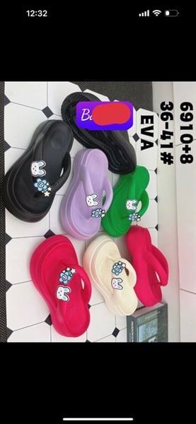  KẸP SIÊU NHẸ NỮ KB 6910-8 NỮ THỎ BÔNG 489 