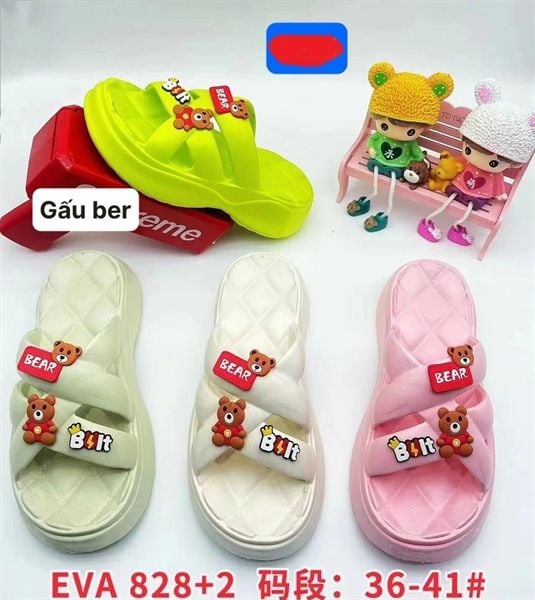  DÉP SIÊU NHẸ NỮ KB 828 NỮ GẤU BEAR BOIT 098 