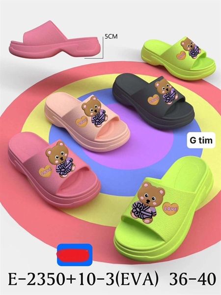  DÉP SIÊU NHẸ NỮ KB 2350 NỮ GẤU ÁO LOVE 098 