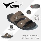  Dép ngang 3 quai chéo đính nút logo TA đế kép 