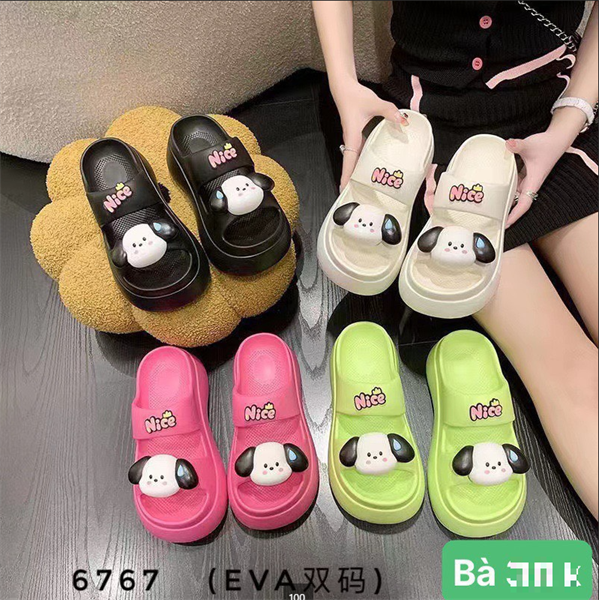  DÉP SIÊU NHẸ NỮ KB 6767 NỮ 2Q CHÓ NỖI NICE 003 