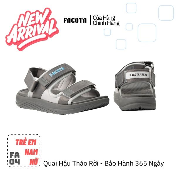  Sandal Facota 2 quai bế đế trơn - quai hậu tháo rời 