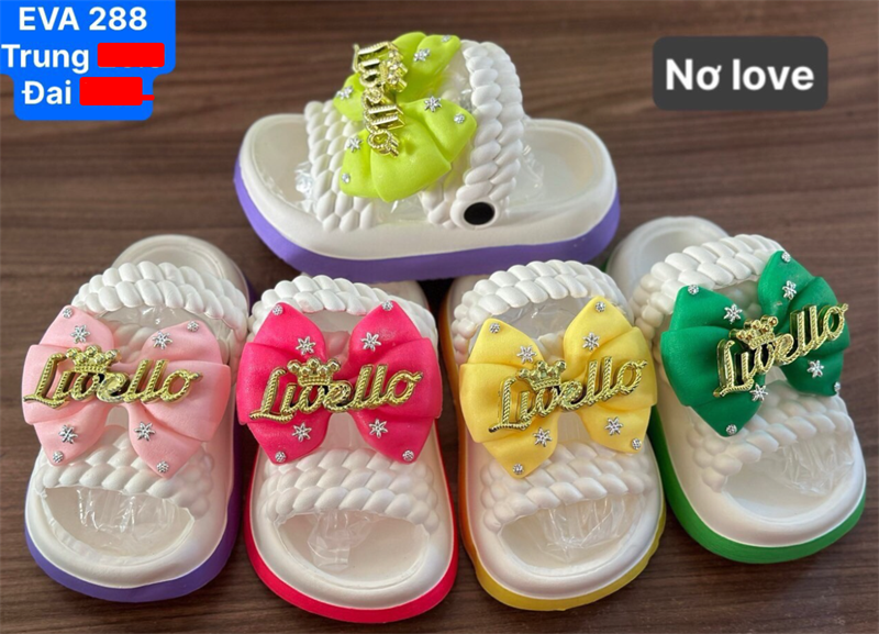 SANDAN SIÊU NHẸ EM BÉ KB 288 NƠ LOVE 098