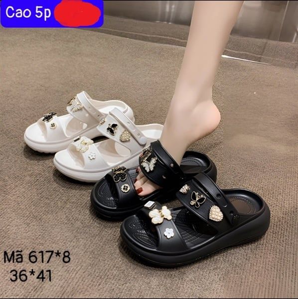  SANDAN SIÊU NHẸ NỮ KB 617 NỮ BƯỚM GẤU TIM 356 