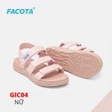  Sandal Nữ Facota 3 quai đế trơn 