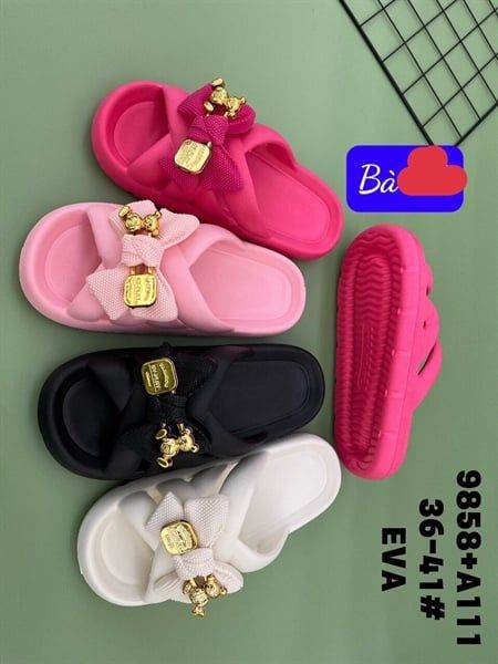  DÉP SIÊU NHẸ NỮ KB 9858-A111 NỮ NƠ GẤU 489 